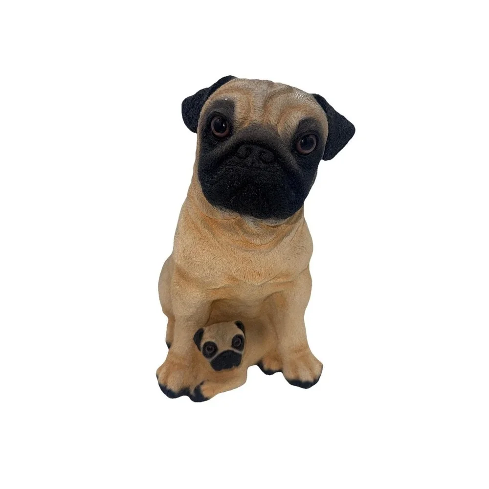 Mama Pug And Baby Bank